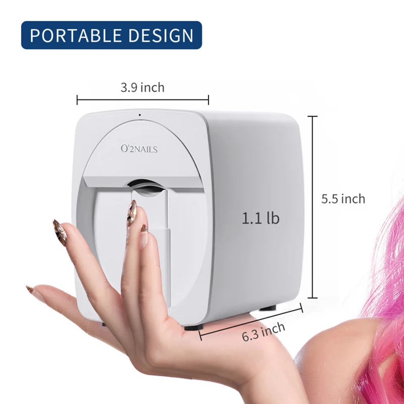 2024 Portable automatic 3d nail printer digital nail printer machine M1 for nail spa and nail salons professional nail printer