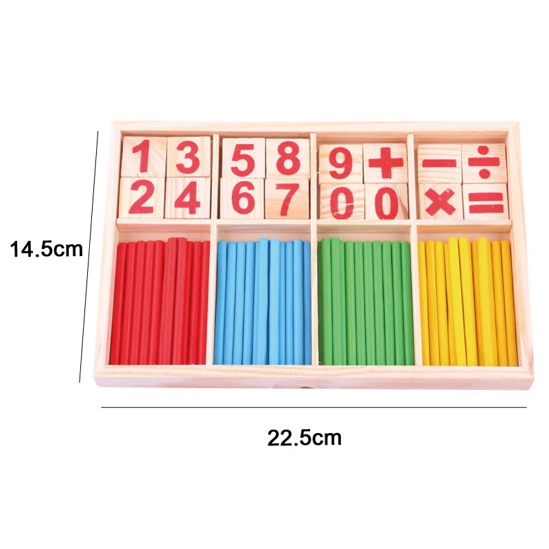Baby Educational Toy Montessori Wooden 3D Toys Childhood Learning  Kids Baby Colorful Wooden Blocks For Children Christmas Gift