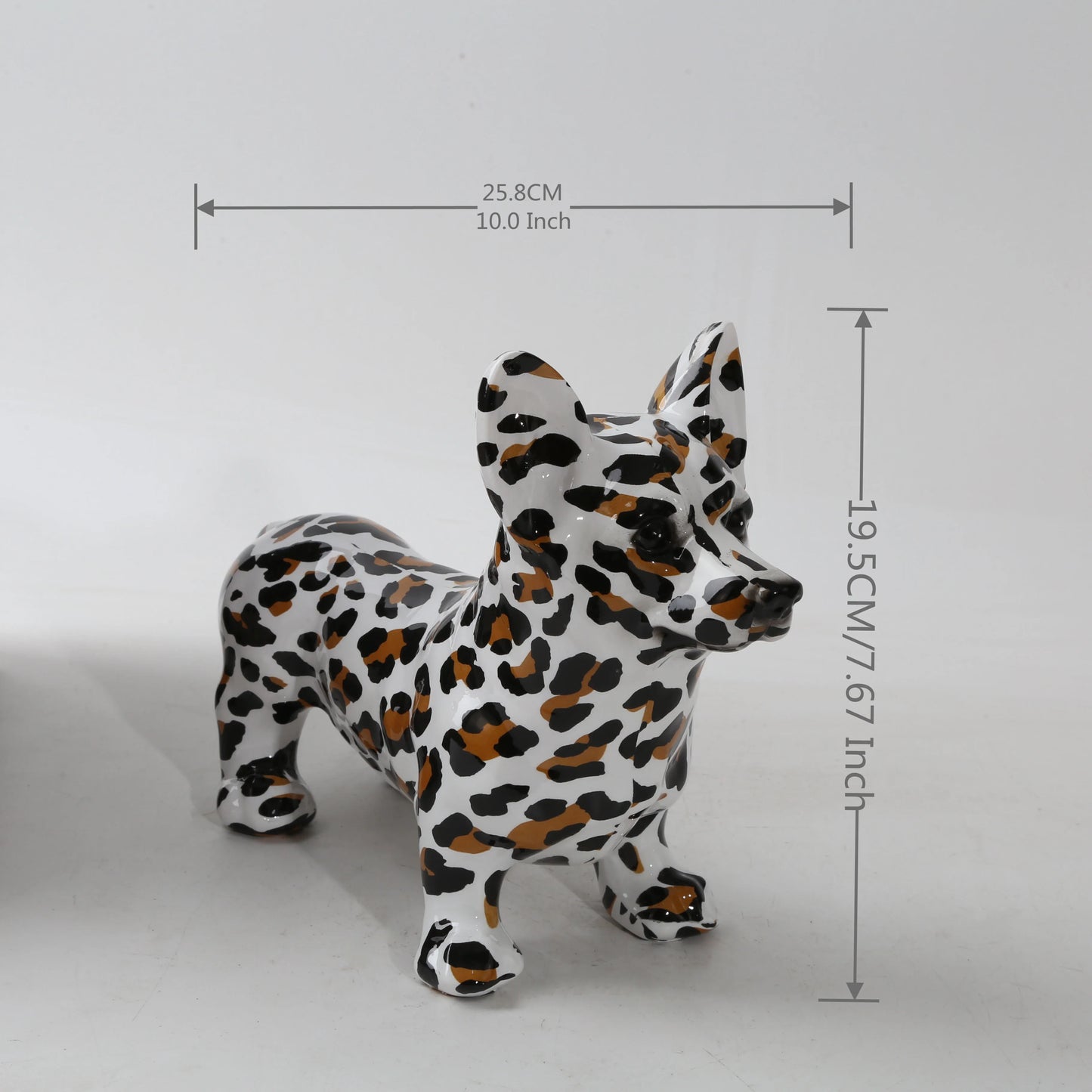Nordic  Art Graffiti Corgi Dog Painting Creative Resin Crafts Home Decoration Wine Cabinet Office Decor Crafts Gift  Ornaments