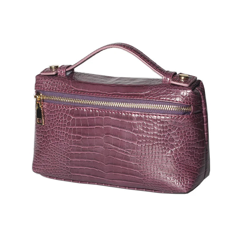 EtherealBe Luxurious Faux Crocodile Makeup Bag