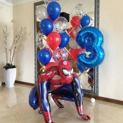 Super Hero Spiderman Foil Balloon Birthday Theme Party Decoration Baby Shower Inflatable Toy Air Globos Supplies