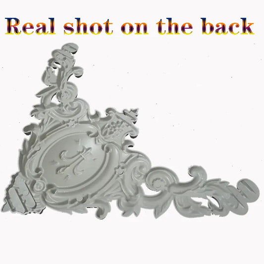 European style ceiling corner flower background wall passway decorative wall stickers Wedding home decoration non-wood carvings