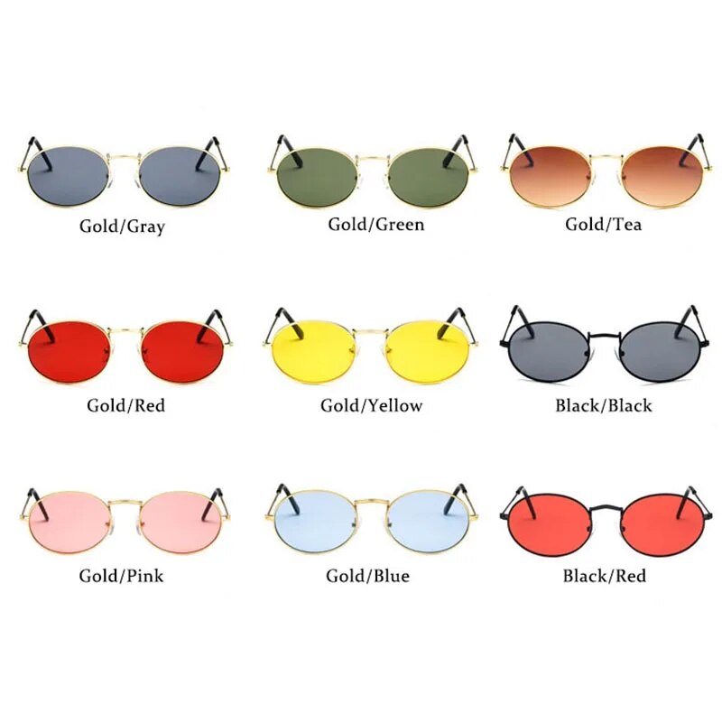 DYTYMJ New Arrival 2023 Women's Sunglasses Retro Oval Sunglasses Women Brand Designer Eyeglasses Vintage Luxury Female Shades