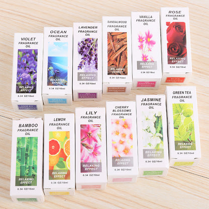 10ml/bottle Essential Oils For Aroma Diffuser Air Humidifier Aromatherapy Water-soluble Oil 12 Kinds Of Fragrance To Choose L5