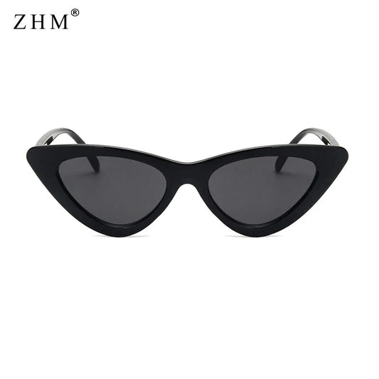 New fashion cute sexy women's sunglasses cat eye female retro brand designer triangle small sunglasses female uv400