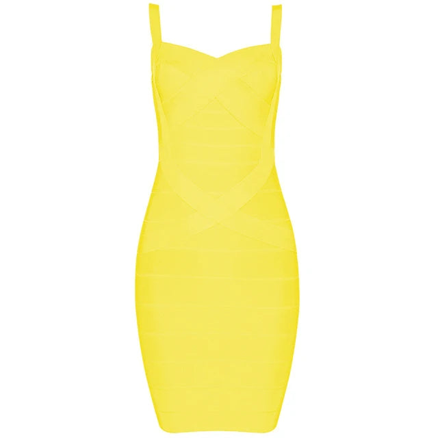 Women'S Sexy Bandage Dresses Christmas Autumn Sleeveless Spaghetti Belt Stretching Fitness Club Party Dress Mini Bodyconvestodos