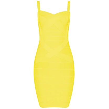 Women'S Sexy Bandage Dresses Christmas Autumn Sleeveless Spaghetti Belt Stretching Fitness Club Party Dress Mini Bodyconvestodos