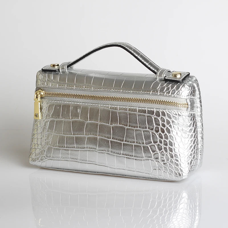 EtherealBe Luxurious Faux Crocodile Makeup Bag
