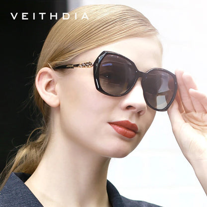 VEITHDIA Women's Sunglasses Fashion Polarized UV400 Gradient Lens Luxury Ladies Designer Eyewear Accessories For Female 3159