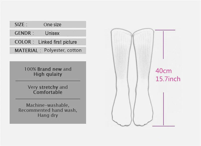 Love Autumn Y'All Fall Season Leaf Foliage Gourd. Socks Girls Crew Socks Christmas Fashion New Year Gift 360° Digital Print