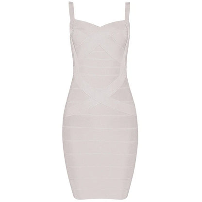 Women'S Sexy Bandage Dresses Christmas Autumn Sleeveless Spaghetti Belt Stretching Fitness Club Party Dress Mini Bodyconvestodos