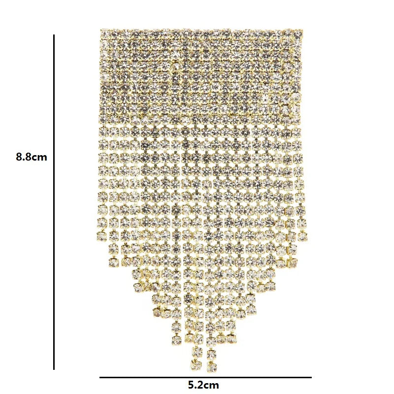 Sparking Gold & Silver Rhinestone Tassels