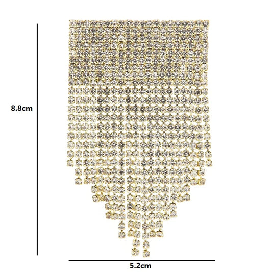 Sparking Gold & Silver Rhinestone Tassels