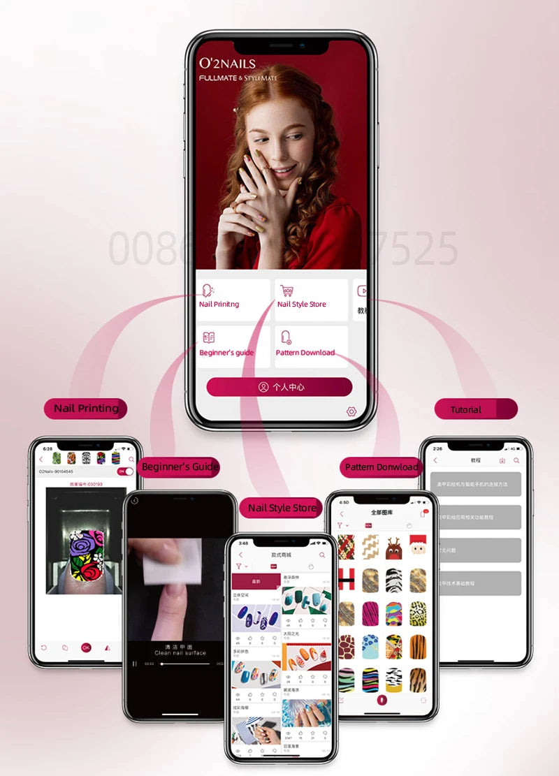 2024 Portable automatic 3d nail printer digital nail printer machine M1 for nail spa and nail salons professional nail printer