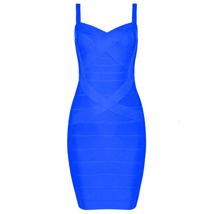 Women'S Sexy Bandage Dresses Christmas Autumn Sleeveless Spaghetti Belt Stretching Fitness Club Party Dress Mini Bodyconvestodos