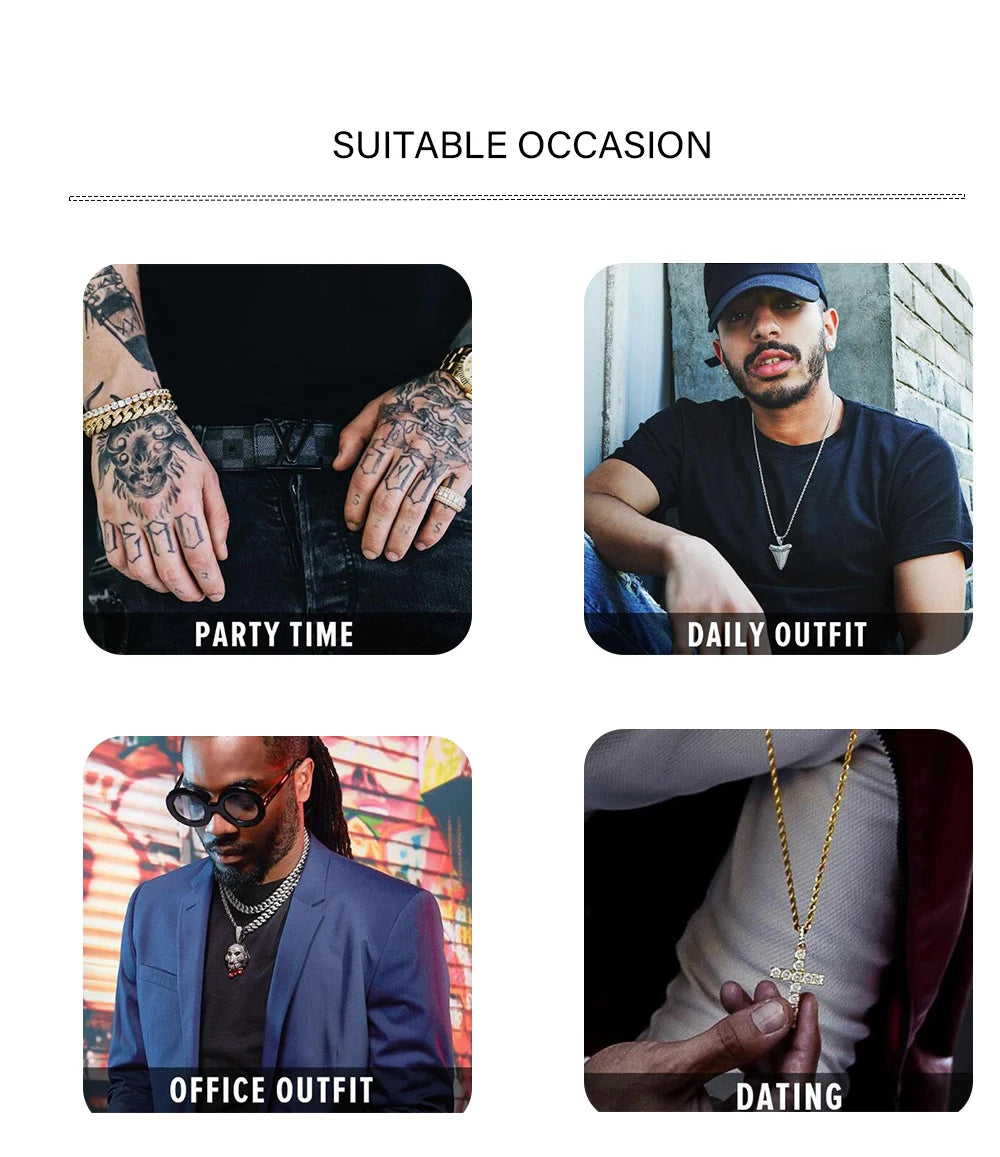 TOPGRILLZ Iced Out Cubic Zircon Bling Animal Elephant Necklace & Pendant Men Women Hip Hop Rock Jewelry CZ Necklace For Gifts