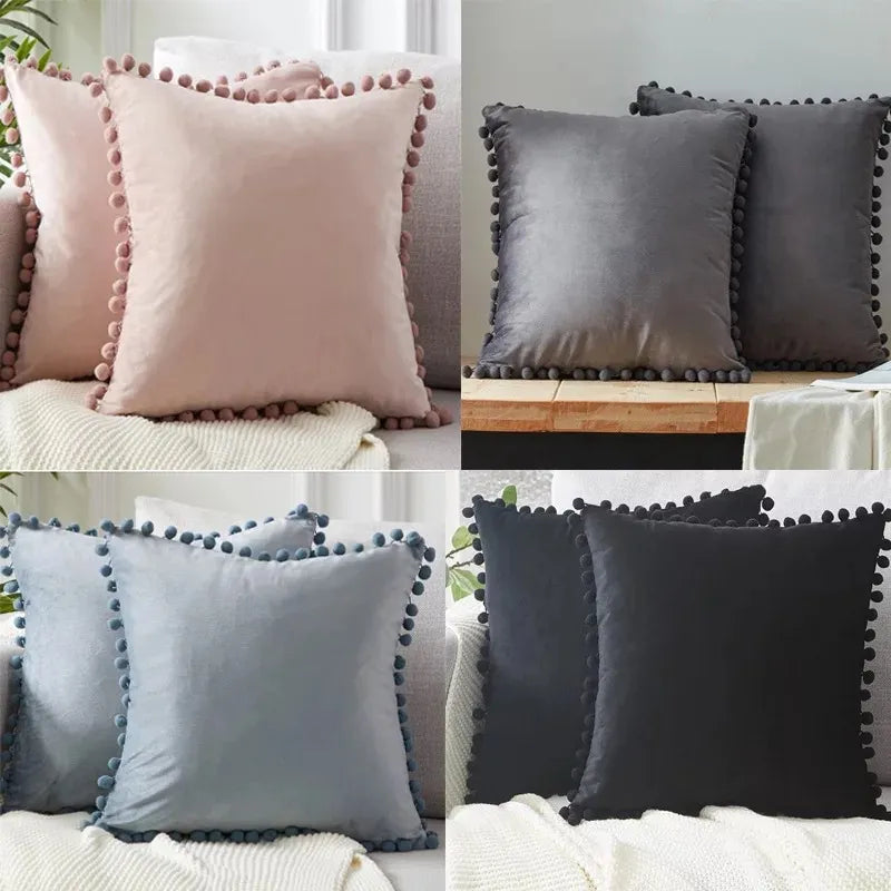 Soft Velvet Cushion Cover Decorative Pillow Case Covers Home Decor Room Decoration Sofa Pillowcases Big30×50 45×45 50X50 65X65cm