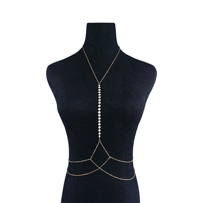 1Pc Sexy Sequins Body Waist Belly Chain Summer Beach Bikini Harness Necklace Women Charming Jewelry #243953