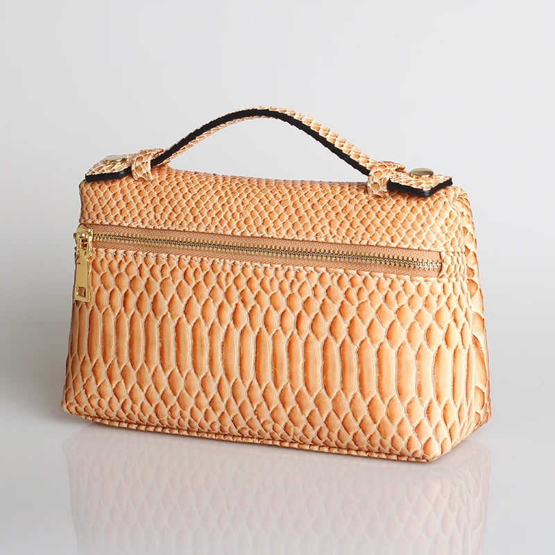 EtherealBe Luxurious Faux Crocodile Makeup Bag
