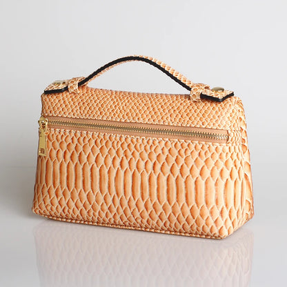 EtherealBe Luxurious Faux Crocodile Makeup Bag