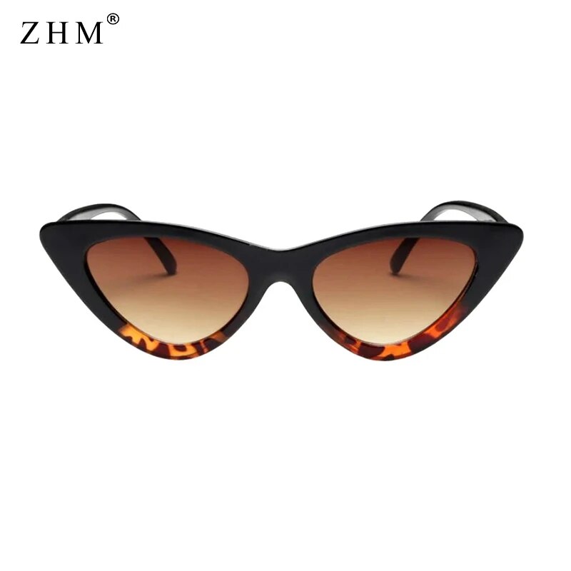New fashion cute sexy women's sunglasses cat eye female retro brand designer triangle small sunglasses female uv400
