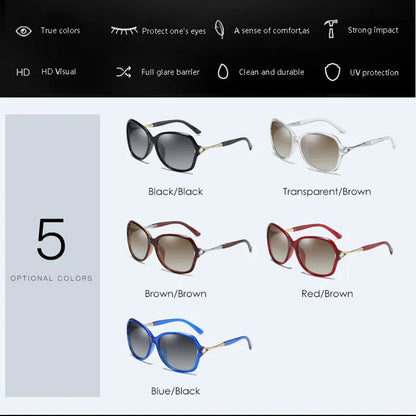 YUNSIYIXING Classic Polarized Women's Sunglasses Brand Designer Butterfly Sun Glasses For Women Fashion Driving Eyewear 8325 New
