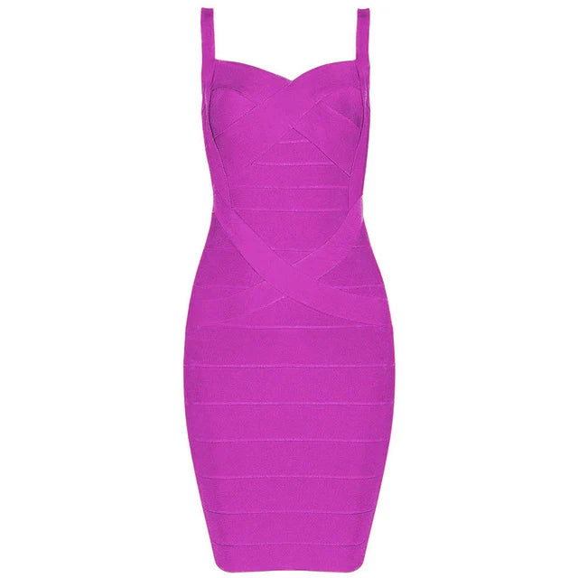 Women'S Sexy Bandage Dresses Christmas Autumn Sleeveless Spaghetti Belt Stretching Fitness Club Party Dress Mini Bodyconvestodos