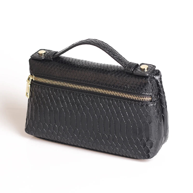 EtherealBe Luxurious Faux Crocodile Makeup Bag