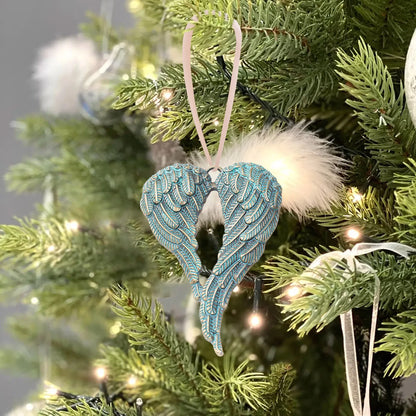 Memorial Angel Wing Christmas Ornaments Navidad Xmas Decor Noel Tree Decor Christmas Decorations For Home Pendant Gift Kids