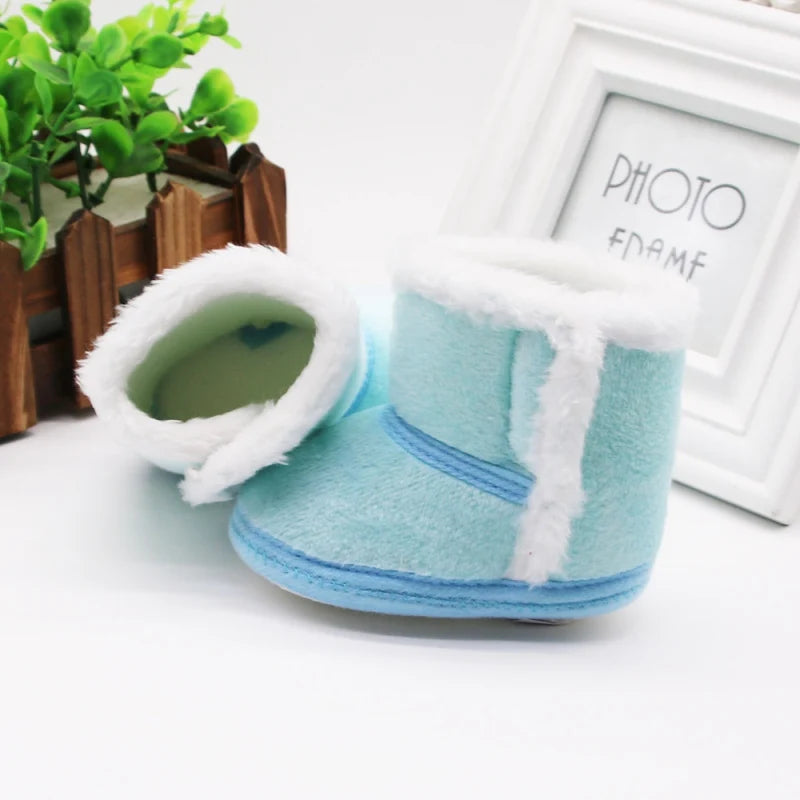 Newborn Toddler Warm Boots Winter First Walkers baby Girls Boys Shoes Soft Sole Fur Snow Booties for 0-18M Bebe Kids Snow Boots