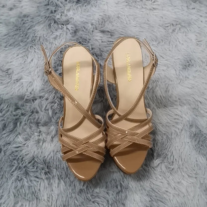 LOSLANDIFEN Women Sandals Sexy 14CM Platform High Heels Ankle Strap Sandal Open Toe Sanke Gladiator Party Dress Woman Shoes