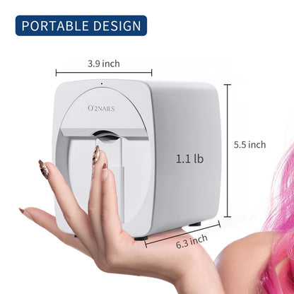 2024 Portable automatic 3d nail printer digital nail printer machine M1 for nail spa and nail salons professional nail printer