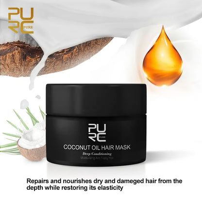 PURC Coconut Oil Magic Hair Mask Repair Damaged Keratin Hair Treatment Smoothing Straightening Cream Hair Care Products