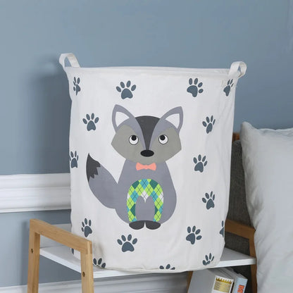 1pc Cloth Art Folding Geometry Dirty Clothes Toys Storage Bucket Household Storage Basket Dirty Clothes Laundry Basket 40*50cm