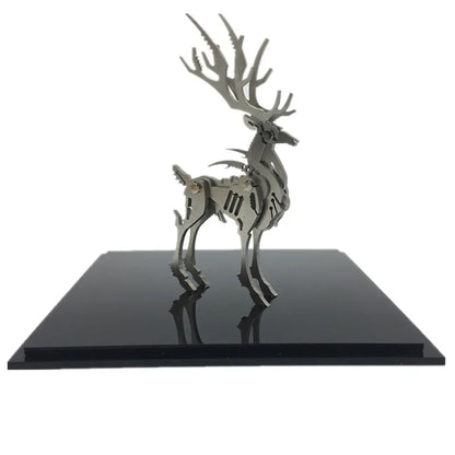 3D Metal Model Chinese Zodiac Dinosaurs western fire dragon  DIY Assembly models Toys Collection Desktop For Adult