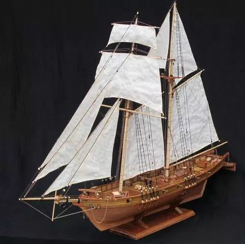 New Version Scale 1/96 Classics Ancient Ship wood Model Building Kits Harvey 1847 Wooden Sailboat DIY Home Decorations