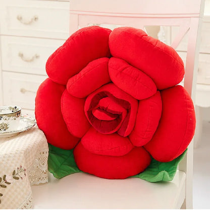 Stereoscopic Rose Style Novelty Home Wedding Decorative Pillows Sofa Cushion Soft Pillow cojines Valentine's Day Gift coussin