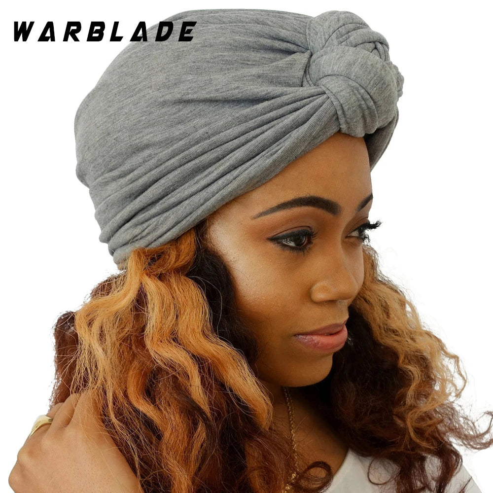 2025 High Quality Women Hats New Fashion 13 Soild Color Black White Red Beige Green Indian Turban Caps For Ladies
