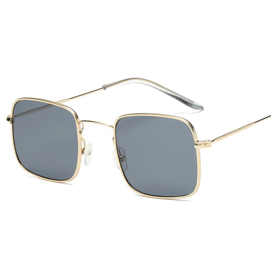 Square Colored Lens Metal Sunglasses Men's and Women's Sunglasses Summer Trend Eyewear 2018 Master Design Brand