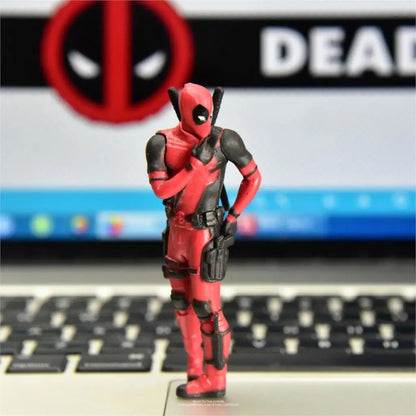 Disney Marvel X-Men 8cm Deadpool 2 Action Figure Posture Anime Decoration PVC Collection Figurine Toys model for children gift