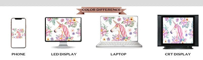 EtherealBe Halloween photo backdrop with floral design featuring a unicorn for festive decor