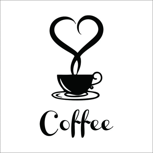 Coffee Shop Restaurant Wall Decor Decals Home Decorations 361 Kitchen Removable Vinyl Wall Art Diy Decorative Sticker