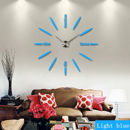 Sale New Wall Clock Clocks Watch Stickers Diy 3d Acrylic Mirror Home Decoration Quartz Balcony/courtyard Needle Modern hot