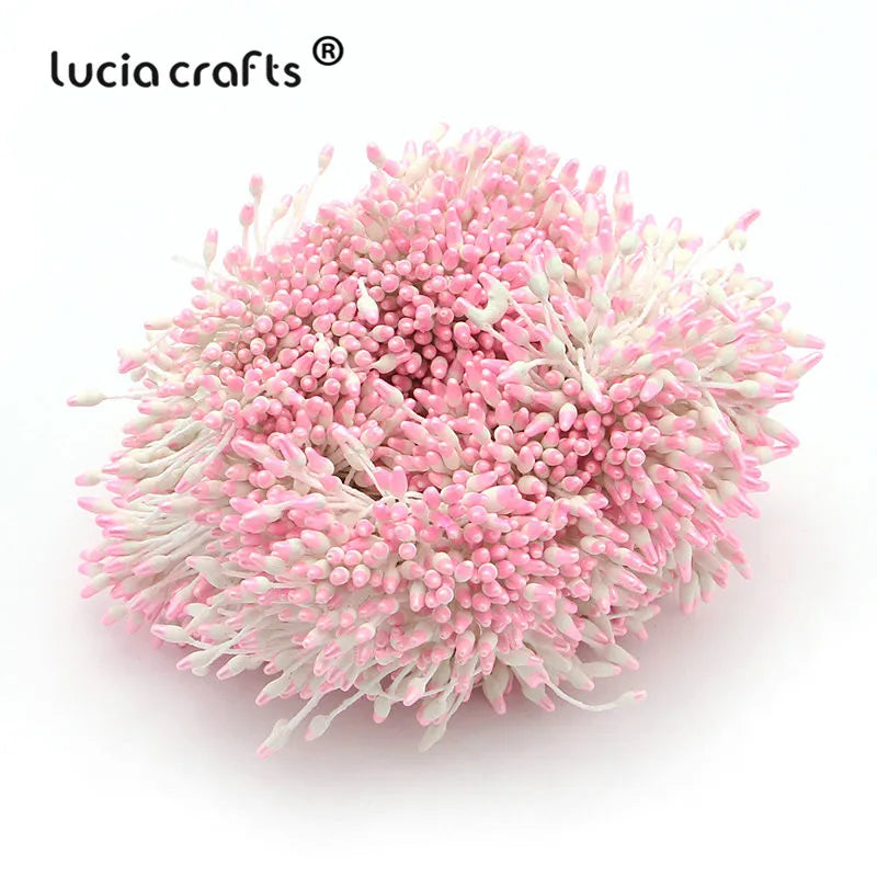 Lucia crafts  288pcs/lot Flower Stamen  6mm Handmade Artificial Flower For DIY Wedding  Home Decor D0501