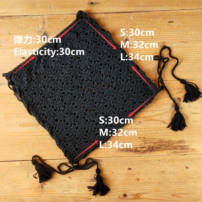 3 Color Hand Crochet Mini Tight Fit Women Beach Skirt Bikini Swim Skirt Lace-UP Details Sides S / M / L