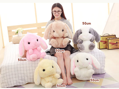 Wholesale cute cartoon rabbit shoulder bag shoulder bag furry toy backpack children's holiday gift Christmas gift