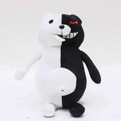 Dangan Ronpa Super Danganronpa 2 Monokuma Black & White Bear Plush Toy Soft Stuffed Animal Dolls Birthday Gift for Children Kids