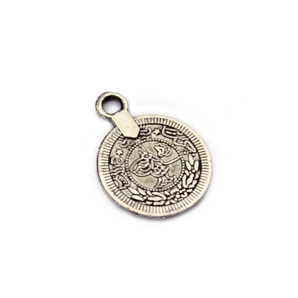 Gypsy Bohemian Hippie Beach Chic Carving Coin Charm Statement Necklace Accessories Festival Tibet Tribal Ethnic Turkish Jewelry