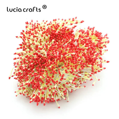 Lucia crafts  288pcs/lot Flower Stamen  6mm Handmade Artificial Flower For DIY Wedding  Home Decor D0501