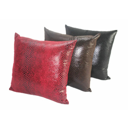 Fashion Snake Suede Thin Pure Solid Red Decorative Pillowcase Chair Cushion Car Sofa Home Decor 45x45cm 40 50 60 Custom